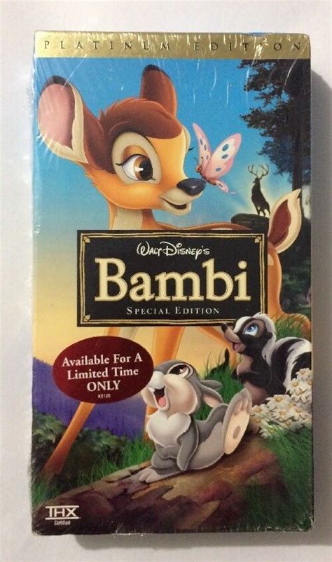 Disney S Bambi Special Platinum Edition Vhs Tape New Sealed