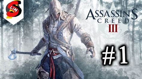 Assassins Creed 3 Стрим прохождение Slima часть 1 Где то возле начала