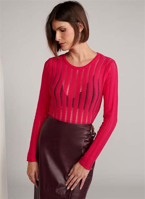 Blusa Le Lis Brisa II Tricot Feminina 11 11 4411 Blusa Le Lis Brisa