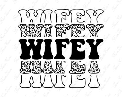 Wifey Cheetah Leopard Print Frame Svg Wifey Svg Mrs Svg Digital Download Wifey Png Wife Life Png