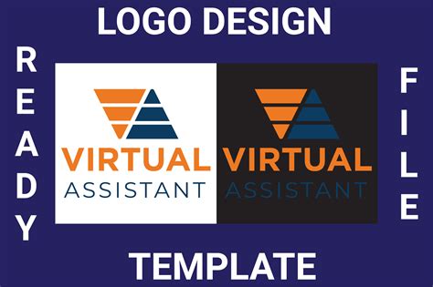 Virtual Assistant Logo Design Template Graphic By Kawserahmed · Creative Fabrica