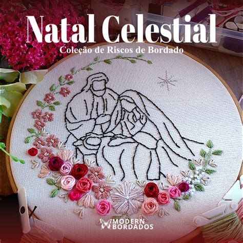 Natal Celestial Coleção de Riscos de Bordado Modern Bordados Hotmart