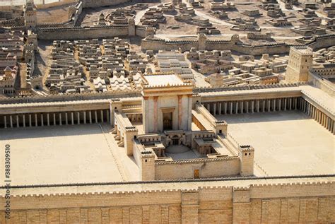 Holy Jewish Temple Model in Jerusalem Israel Stock Photo | Adobe Stock