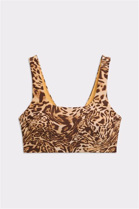 Florencia Bikini Top Distorted Leopard Print I Stijlvolle Strandmode I STRONGER
