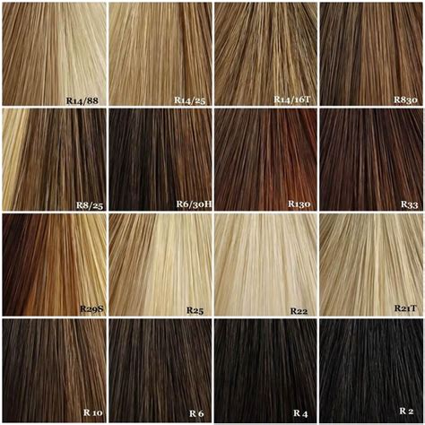 Light Brown Hair Color Chart