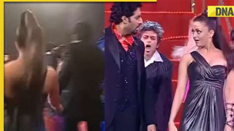 Watch Abhishek Bachchan Pulls Aishwarya Rai On Stage To Dance With Him