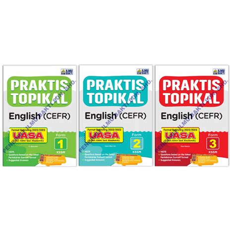 Praktis Topikal English Cefr Uasa Tingkatan 1 2 3 Kssm 2023