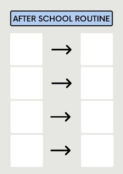 After School Routine ABA Visual Schedule by Avenue Behavior | TPT