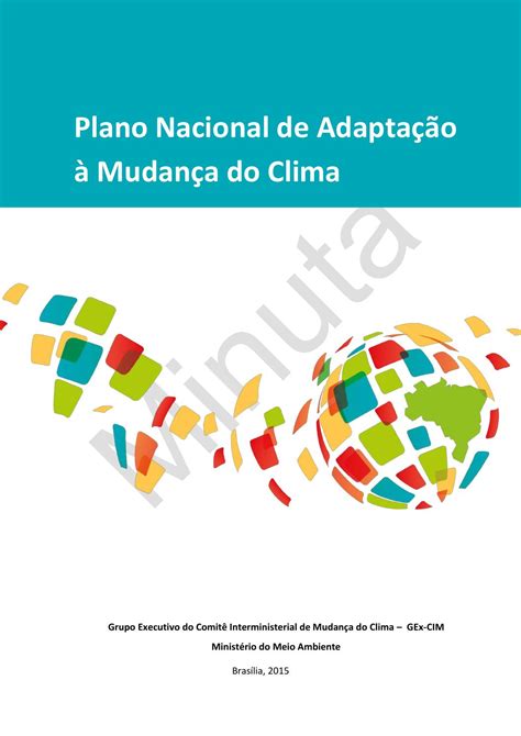 Plano Nacional De Adaptação à Mudança Do Clima By Caisan Nacional Issuu