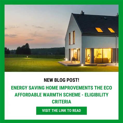 Energy Saving Home Improvements The Eco Affordable Warmth Scheme