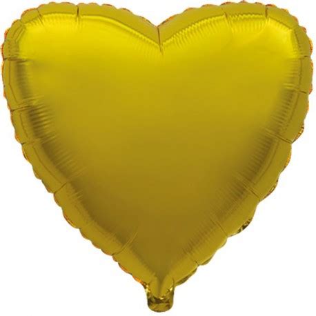 GLOBOS DE FOIL CORAZONES 18 Oro Globodeco Es