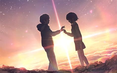 Kimi No Na Wa Taki Tachibana Mitsuha Miyamizu Scenic Bounds Clouds