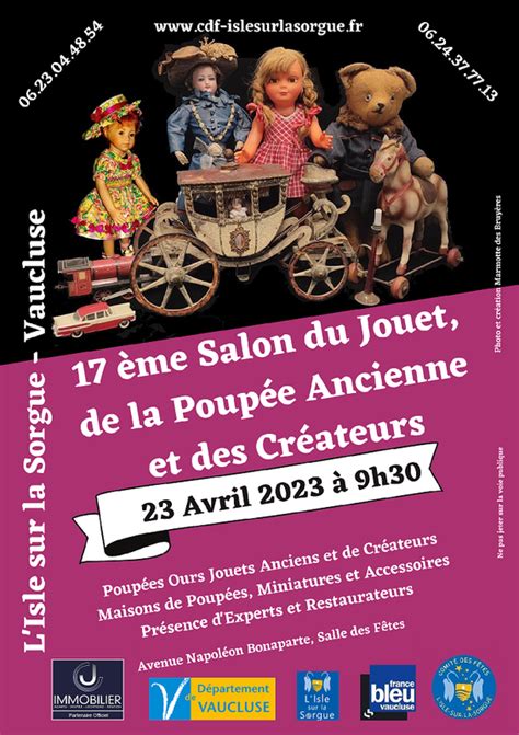 17 ième salon de la poupée du jouet et des créateurs L Isle sur la