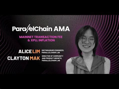 Parallelchain Ama Mainnet Transaction Fee Xpll Inflation Youtube