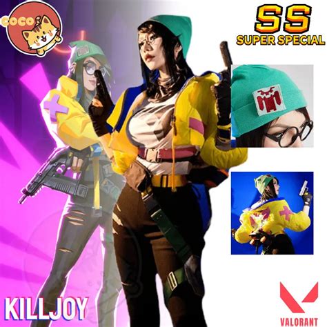 Cocos Ss Game Valorant Killjoy Cosplay Costume Coat Jacket Women Bag