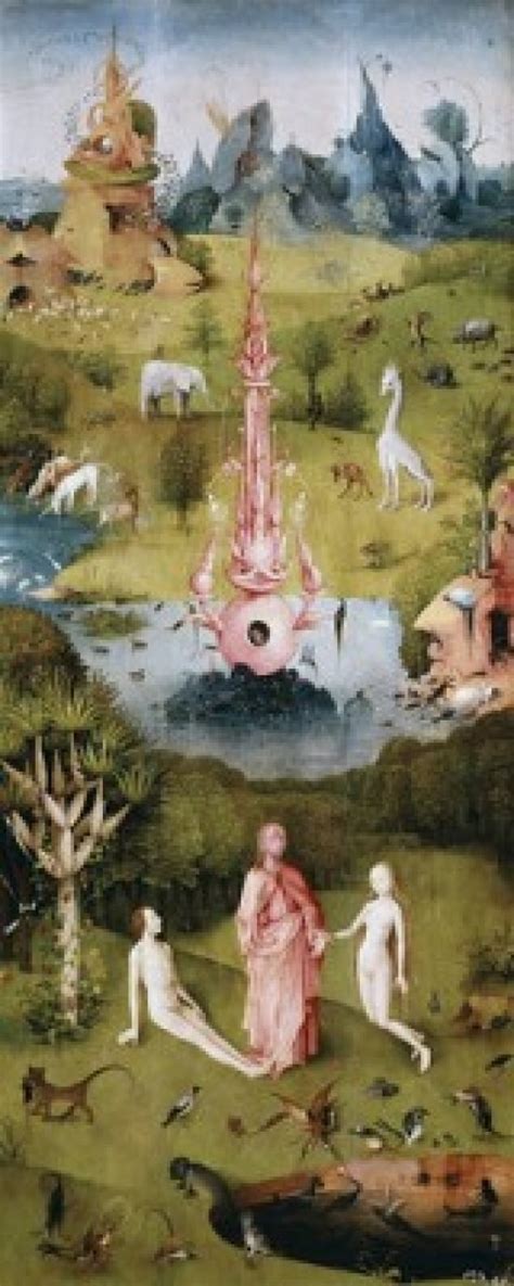 Garden Of Earthly Delights - Detail Left Panel c1505 Hieronymus Bosch ...