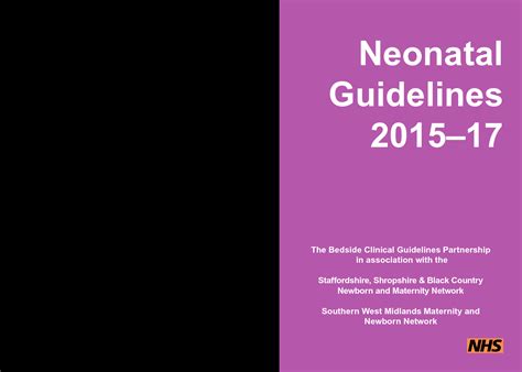 Solution Neonatal Guidelines 2015 17 Studypool