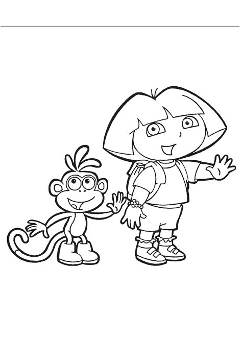 Coloriages Dora L Exploratrice Imprimer