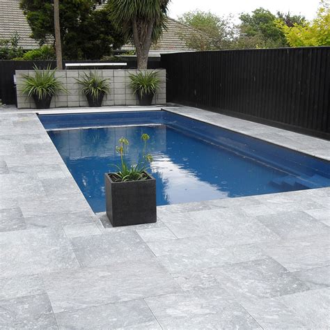 Premium Select Ice Silver Marble Leathered Paver French