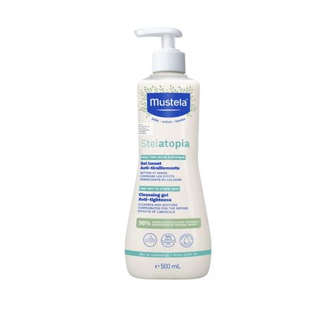 Buy Mustela Stelatopia Cleansing Gel Atopic Skin Fragrance-Free 500ml ...