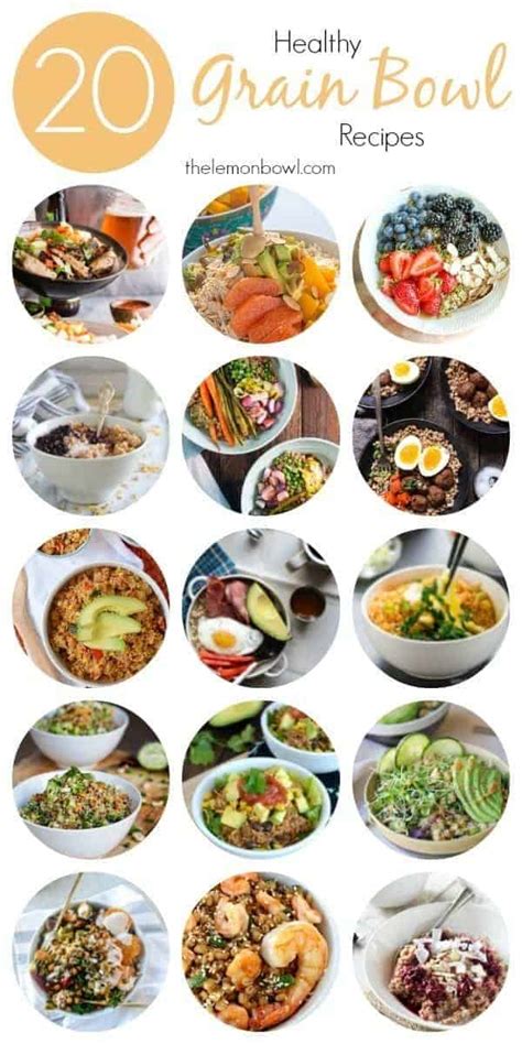 20 Healthy Grain Bowl Recipes - The Lemon Bowl®