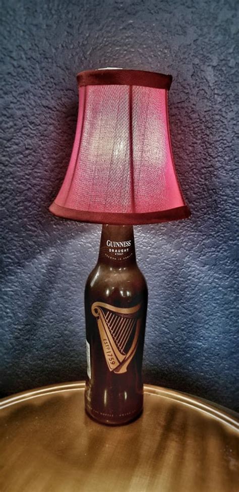 Guinness Beer Bottle Light With Shade Etsy