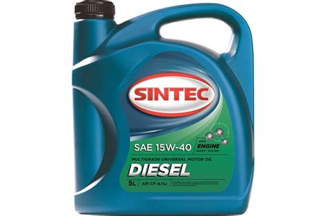 Масло SINTEC Diesel SAE 15W-40 API CF-4/CF/SJ канистра 20л/Motor oil ...