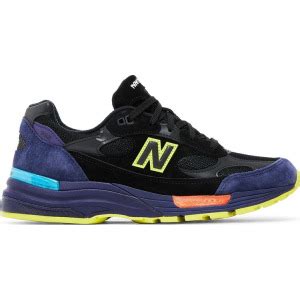 Кроссовки New Balance 992 Made in USA Black Purple черный купить с