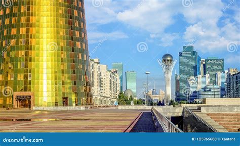 Nur-Sultan Astana Modern Skyline, Kazakhstan Stock Photo - Image of ...