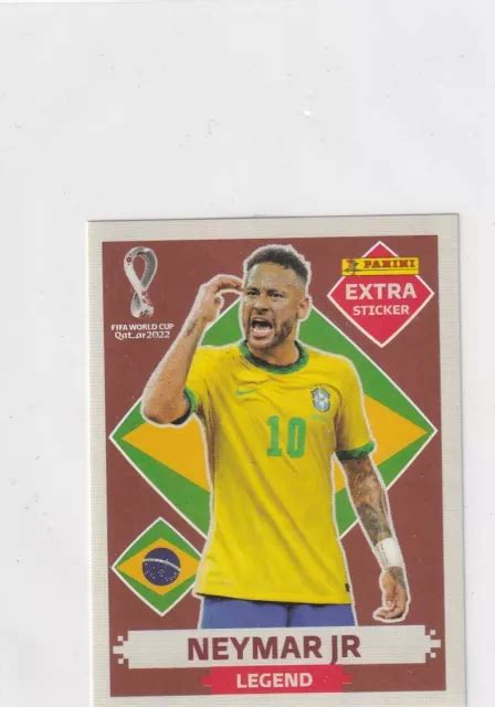 Panini Qatar World Cup Extra Sticker L Gende Neymar Jr Bronze Eur