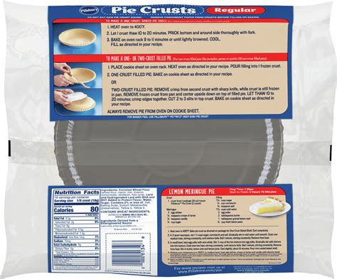 Pillsbury Pie Crusts, Regular-Planogram-Back