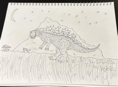 Pre-mutation Gojira minus one by my son (10). : r/GODZILLA