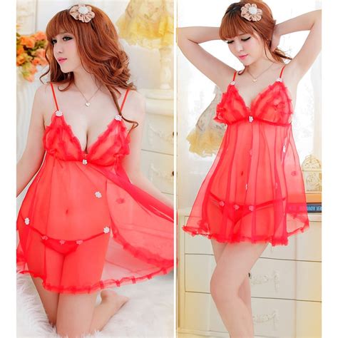With Thong Women S Lace Sex Nighties Split Dress Sexy Underwear Shopee Philippines