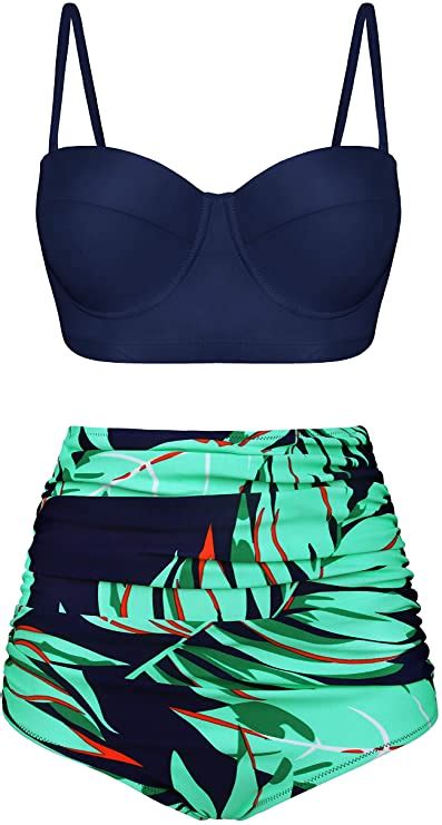 Angerella Women Vintage Polka Dot High Waisted Bathing Suits Bikini Set Artofit