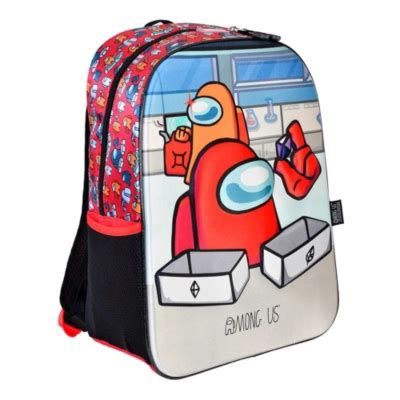 Ripley MOCHILA ORIGINAL AMONG US INFANTIL ROJO