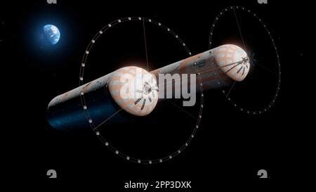 Artwork of an O'Neill Cylinder Stock Photo - Alamy