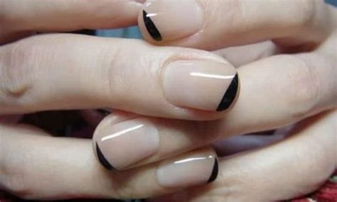 Manicura Nude Y Negro Ideas Elegantes Que Marcan Tendencia