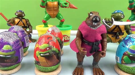 Teenage Mutant Ninja Turtles Surprise Eggs Huevos Sorpresa Tortugas