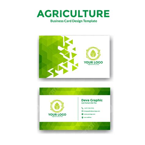 Green Business Card Background