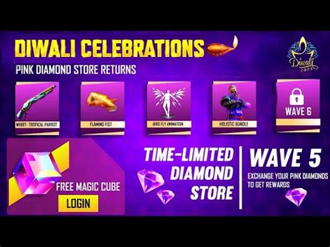 Diwali Pink Diamond Store Confirm Ff New Event Free Fire New