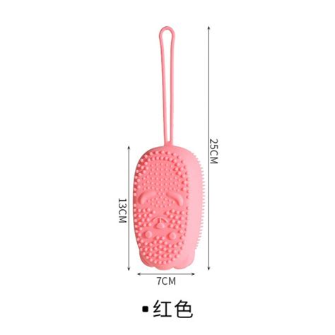 矽膠雙面洗澡刷 可愛造型矽膠搓澡神器 沐浴搓背海綿洗澡刷