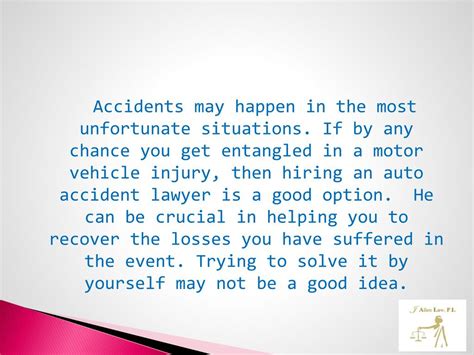 Ppt Dealing With Vehicle Accident Injury By Hiring An Attorney