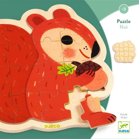 Puzzle En Bois Puzzlo Nut Pcs Djeco