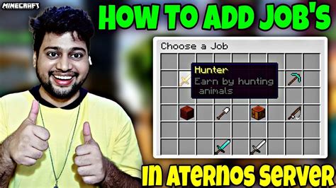 How To Add Jobs In Aternos Server How To Add Jobs Plugin In Aternos