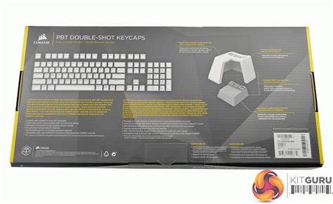 Corsair Pbt Double Shot Keycaps White Upgrade Your Board Kitguru