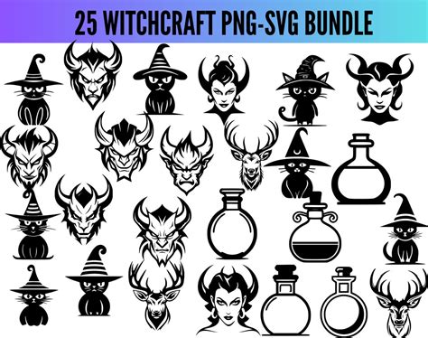 Witchcraft Svg Bundle Halloween Witchcraft Witchcraft Clipart