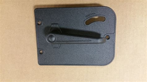 Entry Door Inside Plate/Handle - Black