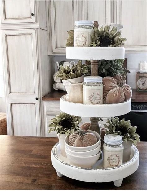 Ideas To Fall Tiered Tray Decor Farmhouse Freehomeideas