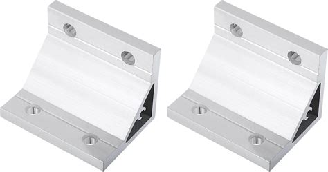 Uxcell 2pcs 90 Degree Angle Aluminum Profile Corner Brackets Corner Brace Joint