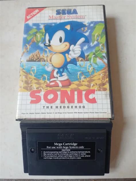 Jeu Sonic The Hedgehog Sega Master System Sega Vintage Avec